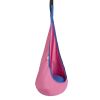 VEVOR Kids Pod Swing Seat, Hanging Hammock Chair with LED Lights Strings, Inflatable Cushion